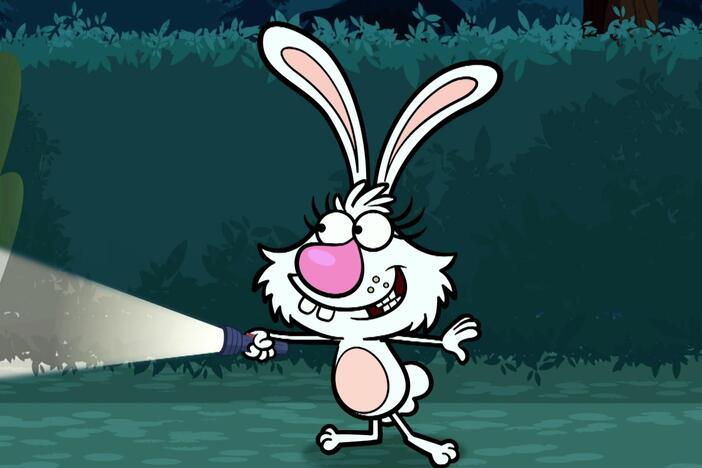 Nature Cat is scared of the dark night and all the scary sounds 