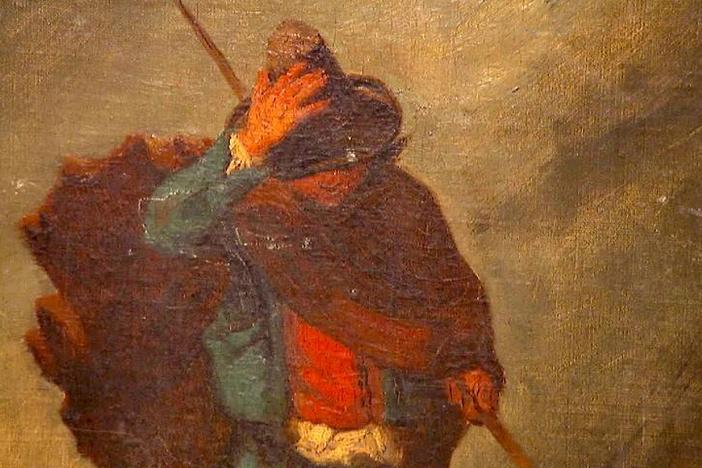 Appraisal: Giuseppe Palizzi Oil Painting, ca. 1850, from Anaheim Hour 1.