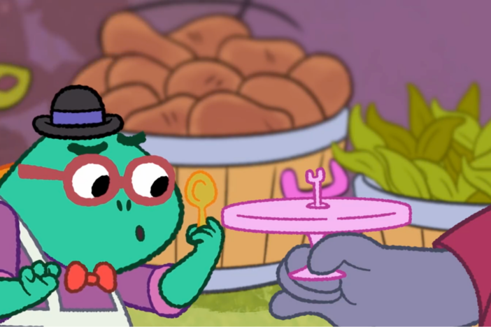 Mr. E is excited to be chosen as the official Thankfulness Stew taste tester—but will Zeke
