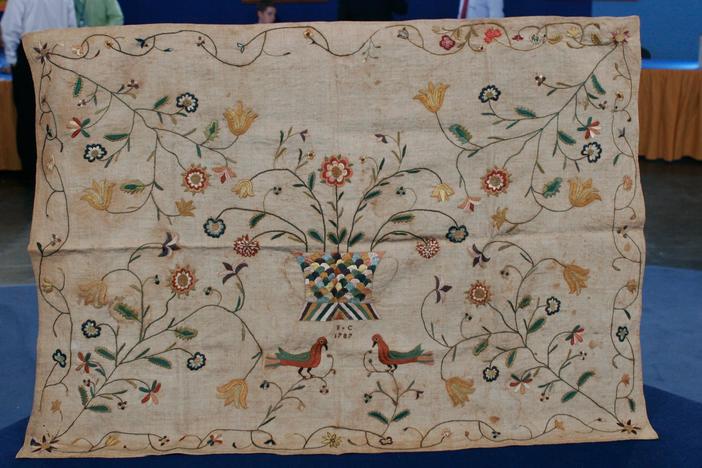 Appraisal: 1789 Dutch-style Needlework