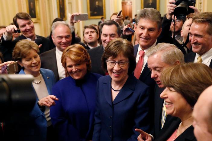 Chuck Schumer announced Democrats would vote to end shutdown.