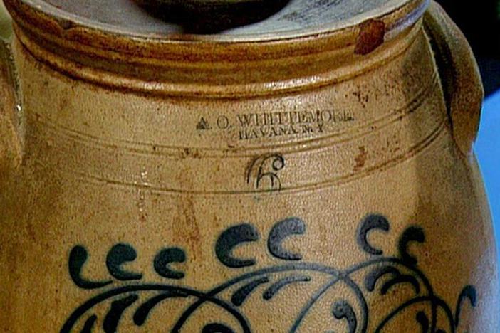 Appraisal: 1863 New York Stoneware Butter Churn