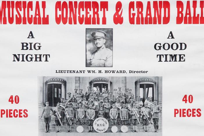 Appraisal: WWI African American Band Poster & Photo, ca. 1919,  from Minneapolis Hour 3.