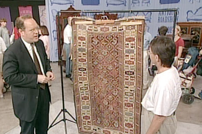 Appraisal: Kuba Rug, ca. 1877, from Vintage Austin.