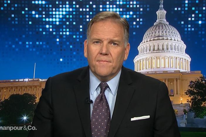 Former chair of the US House Intelligence Committee Mike Rogers joins the program.