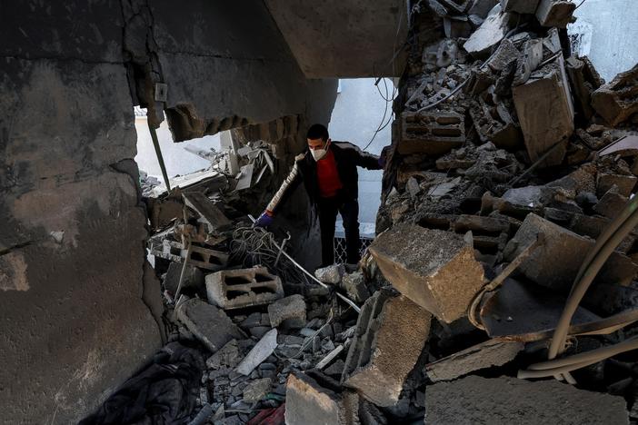 Continued Israeli airstrikes flatten parts of Rafah amid slow progress for Gaza cease-fire