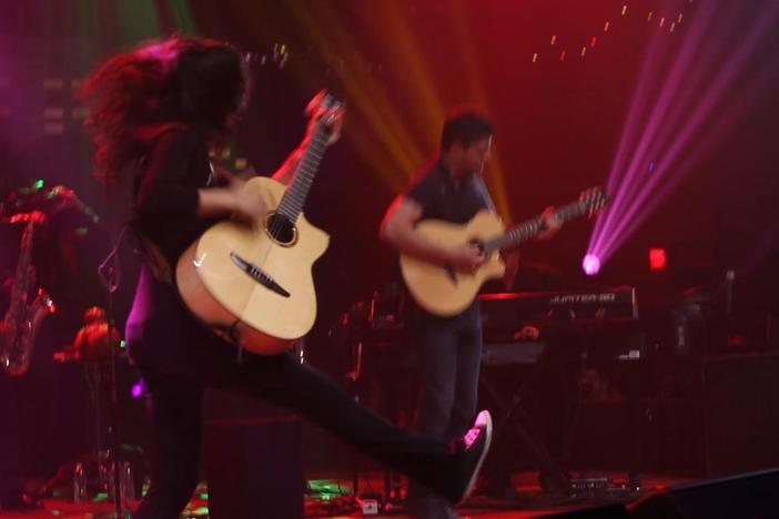 Go behind the scenes of Rodrigo y Gabriela's dynamic Austin City Limits performance.