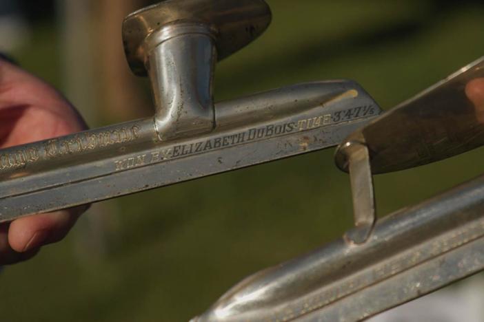 Appraisal: Elizabeth DuBois Silver Skates, ca. 1927