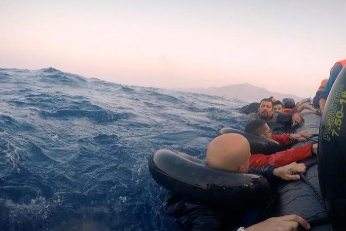 A harrowing scene from "Exodus."