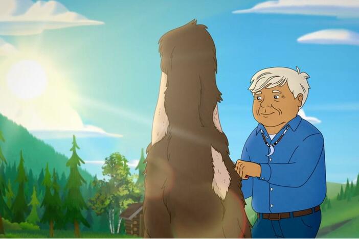 Molly and her friends go through the full process of tanning a moose hide.