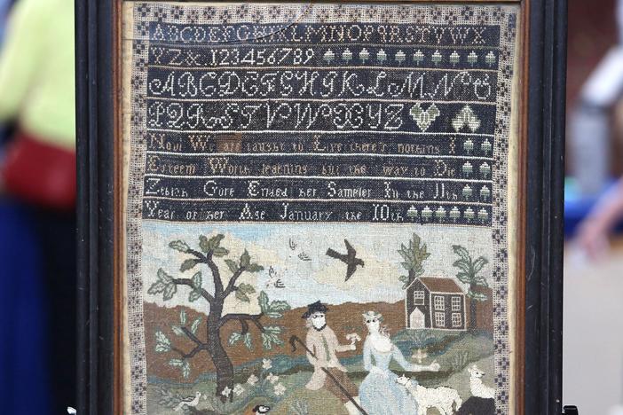 Appraisal: 1791 Zebiah Gore Boston Sampler, in Harrisburg Hour 2.