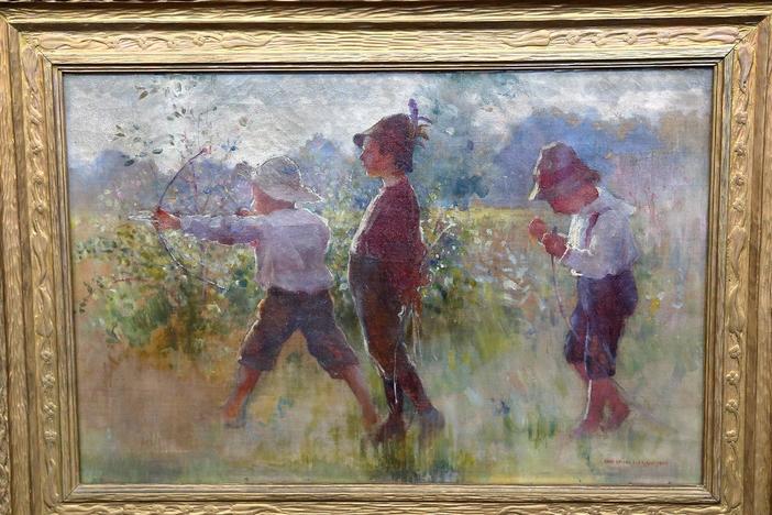 Appraisal: 1902 Adam Emory Albright Oil Painting, from Boise Hour 3.