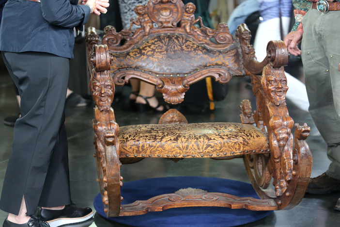 Appraisal: Venetian Hand-carved Rocking Chair, ca. 1880, from Portland Hour 2