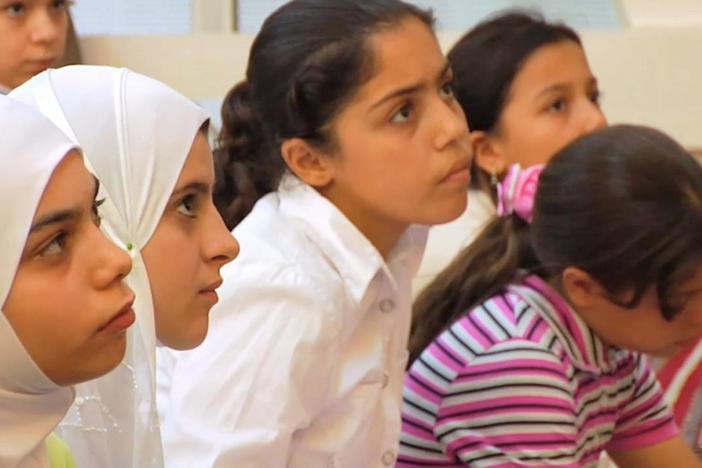 Houda al-Habash tells her students never to give up the right to choose their own paths.