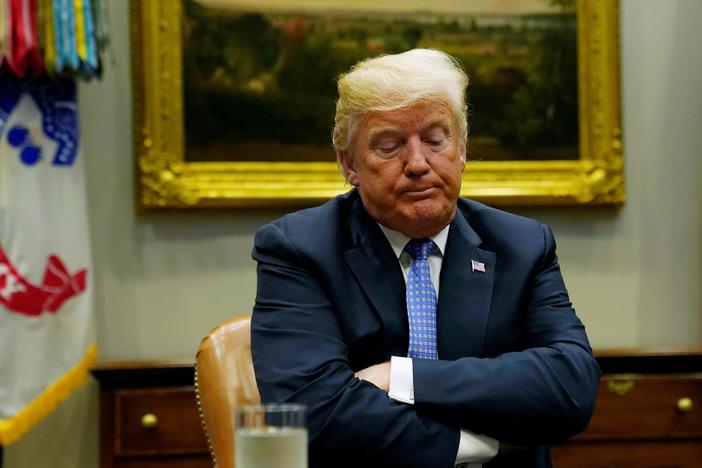 Michael Cohen crimes ‘totally unrelated to the campaign,’ says President Trump.