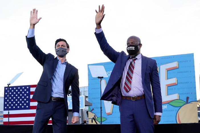 Democrats capture control of the Senate with victories in Georgia