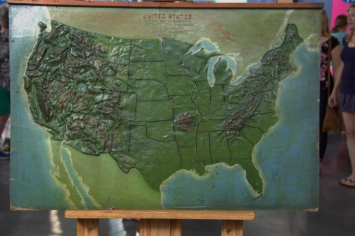 Appraisal: 1887 Map of USA, from Our 50 States Hour 2.