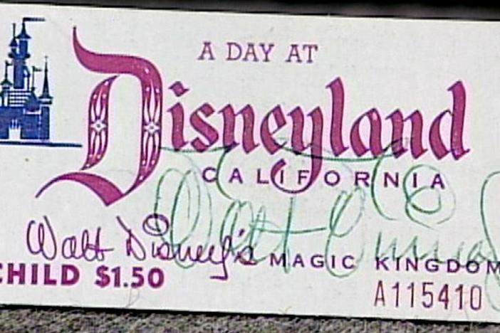 Appraisal: Walt Disney-Signed Ticket Book, from Vintage Los Angeles.