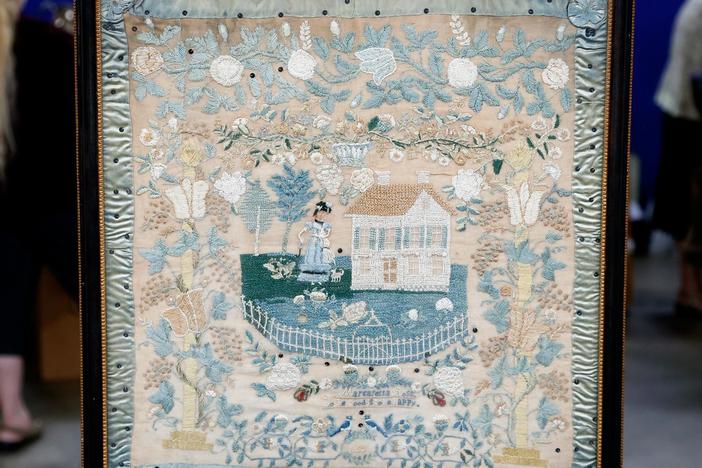 Appraisal: 1825 Pennsylvania Schoolgirl Sampler, from Boise Hour 1.