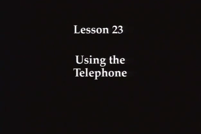 JPN I L23: The topic covered is using the telephone. Writing practice covers the hiragana.