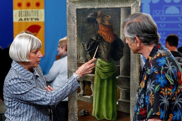 Colleen Fesko is spellbound by a mysterious painting by Demetrios Jameson