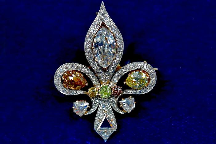 Appraisal: 1900 Diamond Brooch with Drawing, from Detroit Hour 2.