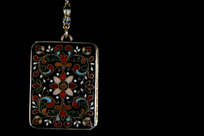 Appraisal: Enamel & Gold Vinaigrette, ca. 1830