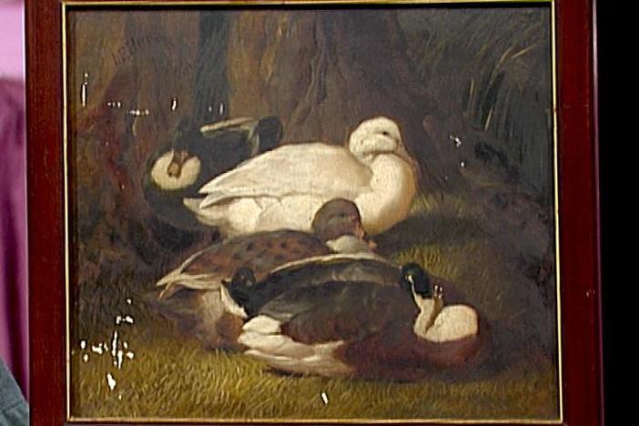 Appraisal: 1851 J.F. Herring Painting, from Vintage Providence.