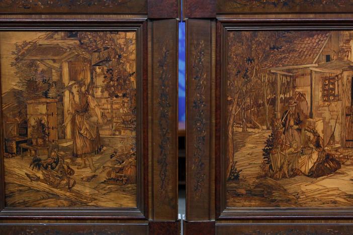 Appraisal: Continental Intarsia Pictorial Panels, ca. 1885, from Minneapolis Hour 3.
