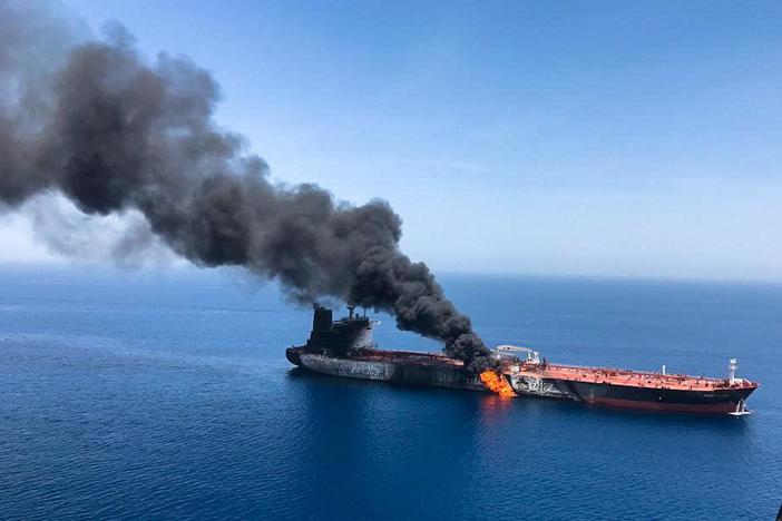 After suspected attacks on Mideast oil tankers, U.S. blames Iran