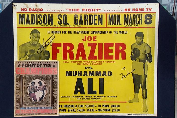 Appraisal: Signed Muhammad Ali & Joe Frazier Poster, in Orlando Hour 1.