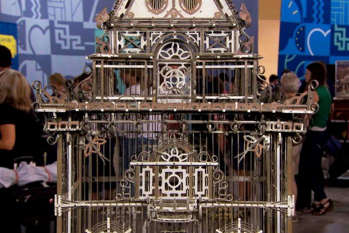 Appraisal: Late 19th-Century Victorian Bird Cage, from Charleston, SC Hr 1.