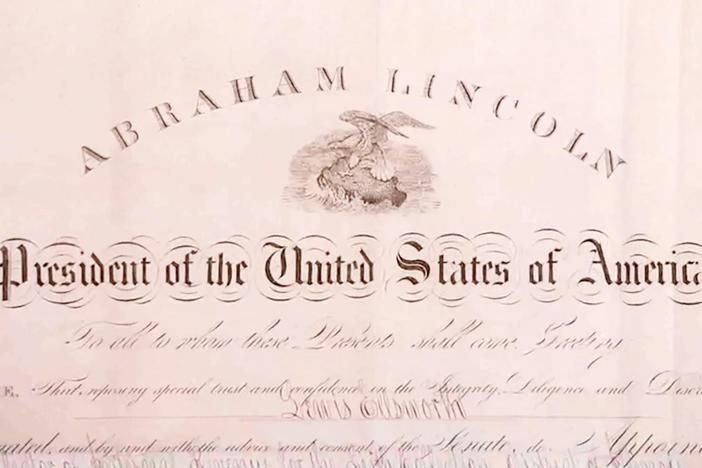 Appraisal: 1863 Lincoln-signed IRS