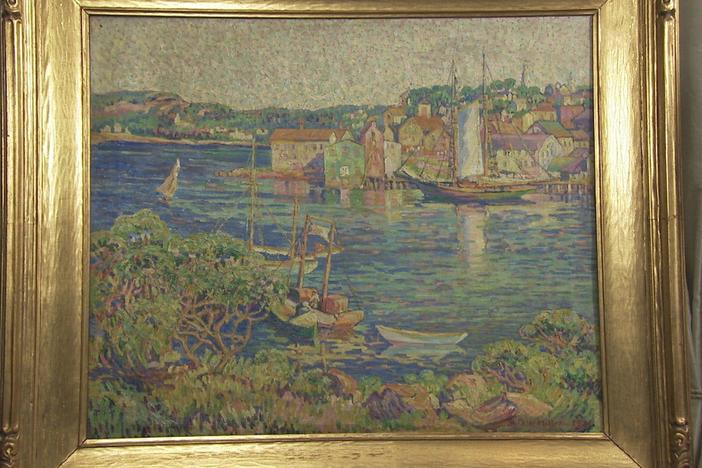 Appraisal: 1921 Delle Miller Oil Painting