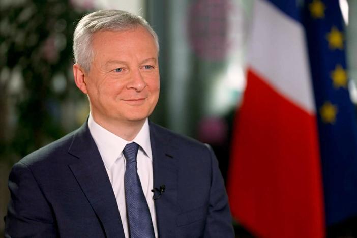 French Finance Minister Bruno Le Maire discusses efforts for a diplomatic resolution.