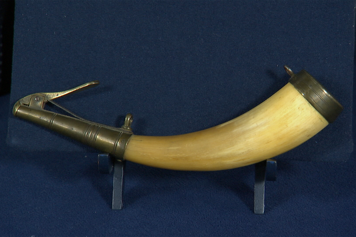 Appraisal: Early 19th-Century Royal Regiment of Artillery Powder Horn, in Orlando Hour 2.