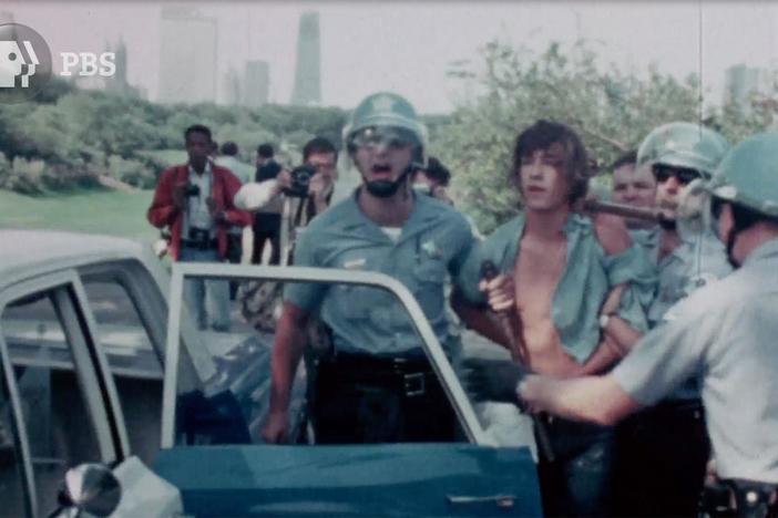 A journalist witnesses a violent clash between police and protesters in Chicago.