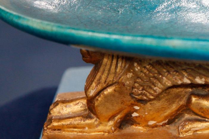Appraisal: 1914 Durant Kilns Tray with Base, from Biloxi Hour 2