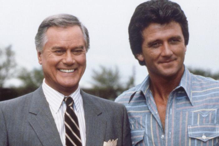 Larry Hagman and Patrick Duffy talk about balancing the good and the bad in  "Dallas."