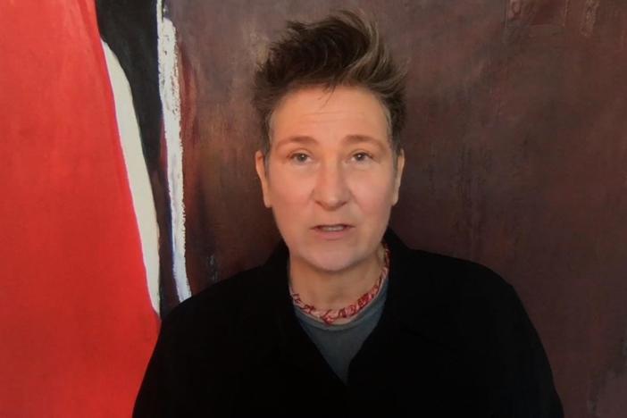 Musician k.d. lang and lawyer John Carlin discuss the album "Red Hot + Blue."