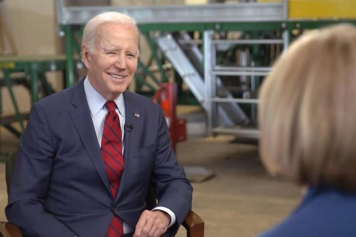 Biden talks economy, China, political division in exclusive interview with Judy Woodruff