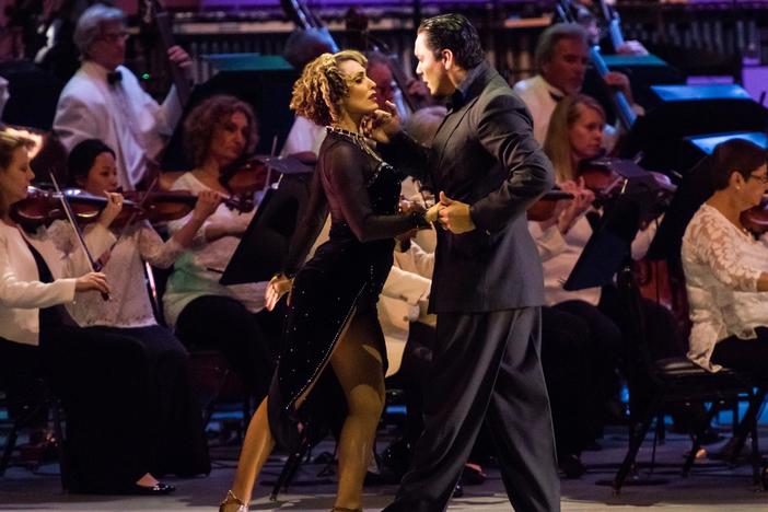 Dudamel Conducts Tangos Under the Stars with the LA Phil at the Hollywood Bowl.