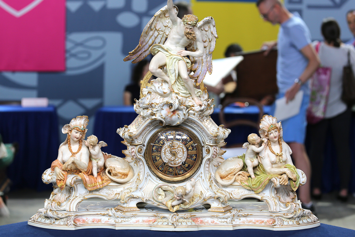 Appraisal: KPM Porcelain Clock, ca. 1890, in Harrisburg Hour 1.