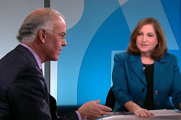 David Brooks and Washington Post columnist Ruth Marcus join Judy Woodruff.