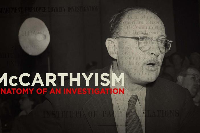 McCarthy declared to Congress that scholar Owen Lattimore  was a "top Russian spy."