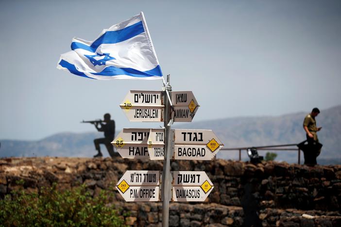 Israeli Prime Minister Benjamin Netanyahu says Iran crossed a “red line” in Syria.