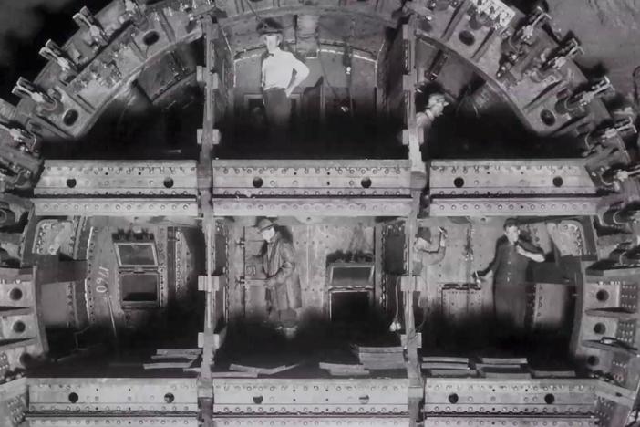 Compressed air was used to keep the water out of the Pennsylvania RR's Manhattan tunnels. 