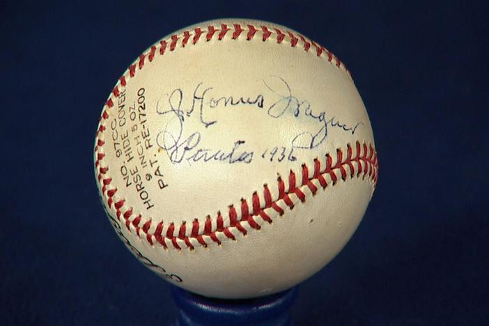 Appraisal: 1936 Honus Wagner-Signed Baseball, from Omaha Hr 3.