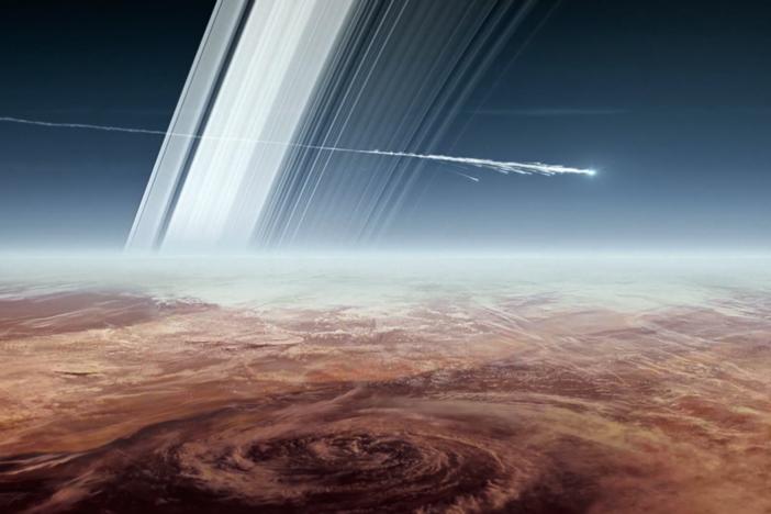 Follow Cassini's final days as it skims the cloud tops before plunging into the planet.