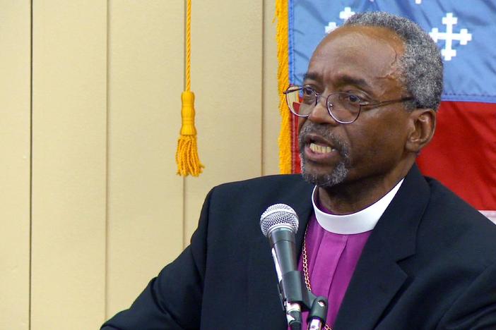 The Episcopal Church's first African-American leader hopes to call it to "a deeper unity."